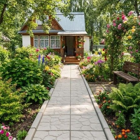 Дорожка из тротуарной плитки