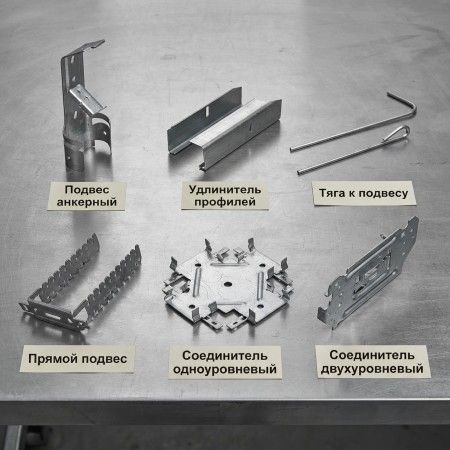 Комплектующие для металлического профиля