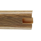 Плинтус ПВХ (ROYCE) 804 Дуб викторианский h58мм L2,2м, с кабель - каналом