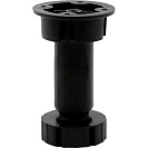 Опора мебельная, регулируемая, черная 100-130мм