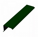 Ветровая планка 100х100мм L2м зеленый мох RAL 6005