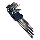 Набор имбусовых ключей Vertextools, короткие, TORX 10-50, 9шт