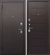 Дверь входная Гарда 7 см (Ferroni) 2050х960мм, ЛЕВАЯ, металл/МДФ, Черный муар/Темный кипарис