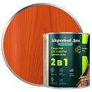 Состав деревозащитный Здоровый Дом 2в1 алкидный, рябина 0,8л