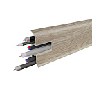 Плинтус ПВХ (Birch) 2111 Самара h58мм L2,2м, с кабель - каналом