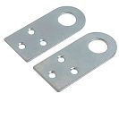 Проушина под навесной замок Кунгур, прямая, цинк, 40x90мм