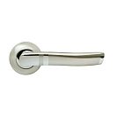 Ручка дверная (Rucetti) белый никель/хром (RAP 3-S SN/CP)