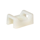 Площадка монтажная под хомуты 22х16, белая, 100шт