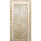 Дверь банная Тип 9 1800х700х70мм с коробом, липа