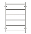 Полотенцесушитель электрический Лесенка 500х500мм, 3/4" нерж