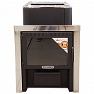 Печь банная под навесной бак, Кубань с панорамным стеклом