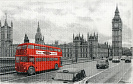 Плитка декор Сириус автобус красный, 250х400мм