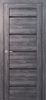 Дверь межкомнатная L26 (FLY Doors) 2000х800мм, стекло матовое, микрофлекс, Дуб стоунвуд