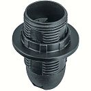 Патрон для лампы Е14 подвесной, с кольцом черный (61350)