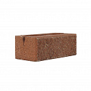 Кирпич бетонный облицовочный М150 (ЖБИ) 250х120х88мм 1,4НФ, вишня, рваный камень /400