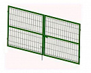 Ворота из сварной сетки 3000х2030, d=4мм, Зеленый мох RAL 6005