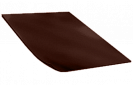 Лист оцинкованный 2х1,25м ЭКОНОМ шоколад RAL8017, в пленке
