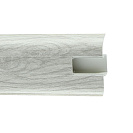 Плинтус ПВХ (ROYCE) 836 Дуб веронский h58мм L2,2м, с кабель - каналом