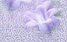 Плитка декор Белла фиолетовый, 250х400мм