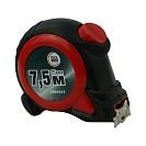 Рулетка (PQTools) автостоп, с магнитами, резино-пластиковый корпус,7,5мх25мм