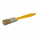 Кисть плоская Эксперт (АКОР) светлая натуральная щетина, желтая пласт. ручка с креплением, 35х10мм