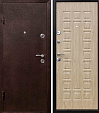 Дверь входная Йошкар металл/МДФ, Антик медь/Ель карпатская 2050х960мм, левая