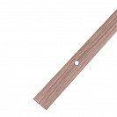 Порог алюминиевый Дуб пепельный, 900х25х3мм, плоский, равноуровневый