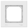 Рамка одноместная Atlas Design Aqua (Systeme Electric/Schneider Electric), IP44, белая (ATN440101)