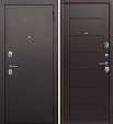 Дверь входная Гарда 7 см (Ferroni) 2050х960мм, ПРАВАЯ, металл/МДФ, Черный муар/Темный кипарис