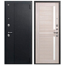 Дверь входная А-01 (Центурион) металл/МДФ, Черный сатин/Капучино 2050х960мм, ПРАВАЯ (2025)