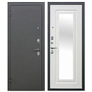 Дверь входная Гарда Царское Зеркало (Ferroni) металл/МДФ с зеркалом, Антик серебро/Белый ясень 2050х960мм, ЛЕВАЯ