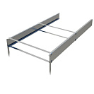 Вставка для грядки садовой металлической 2000х1000мм, оцинкованная сталь