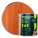 Состав деревозащитный Здоровый Дом 2в1 алкидный, махагон 0,8л