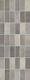 Плитка декор Фиори Гриджо мозаика темно-серый, 200х600мм