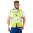 Жилет сигнальный лимонный, размер 52-54 (ЖИЛ 520)