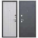 Дверь входная Гарда Муар 8мм (Ferroni) металл 0,8мм/МДФ, Черный Муар/Белый ясень 2050х960мм, ПРАВАЯ
