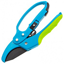 Секатор (Palisad Luxe) с храповым механизмом, с металлическими обрезиненными рукоятками (60560)