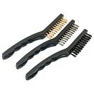 Набор зачистных щеток Ремоколор, сталь/латунь/нейлон, 215мм, 3шт