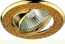 Светильник точечный Электростандарт МR-16 611, 50Вт, G5.3, золото-золото, поворотный