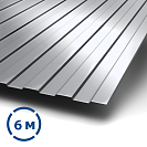 Профнастил С8 6х1,2м 0,45мм оцинкованный