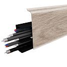 Плинтус ПВХ (Birch) 5112 Хельсинки h80мм L2,2м, с кабель-каналом