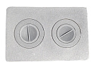 Плита цельная, 2 конфорки 510х340х8мм, Литком