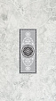 Плитка декор Цезарь серый, 250х400мм