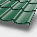 Металлочерепица МП Ламонтерра Х 1,19м 0,5мм NormanMP, темно-зеленый RR11