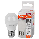 Лампа светодиодная (OSRAM) Е27, 10Вт, 4000К, 800лм, шар, нейтральный свет