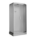 Душевая кабина (BST/ODA) 8801 P 800х1200х2150мм, прямоугольник,  душ, полочка, матовое стекло, низкий поддон, серебряный профиль