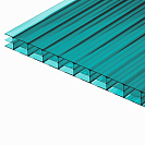 Поликарбонат сотовый 4х2100х6000мм, БИРЮЗА (плотность 480гр/м2)