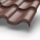 Металлочерепица МП Монтерроса 1,17м 0,5мм NormanMP, шоколад RAL8017