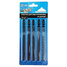 Пилки для электролобзика по дереву Vertextools, T301DL, чистый рез, 110/130мм, 5шт