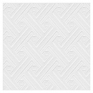 Плитка потолочная (Антарес) 4К Белая, 500х500мм, 2м2